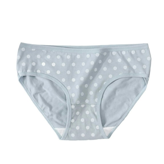 Polka Dots Underwear for Women Cotton Mid Waist Breathable Comfy Panties Casual Full Coverage Soft Seamless Briefs