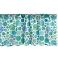thumbnail image 1 of Polka Dots Window Valance, Pastel Big Little Circles Polka Dots Mosaic Artist Creativity Design, Curtain Valance for Kitchen Bedroom with Rod Pocket, 54" X 18", Sea Green Turquoise, by Ambesonne, 1 of 3