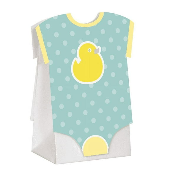 Polka Dots and Duckie Baby Shower Favor Boxes (8 ct)