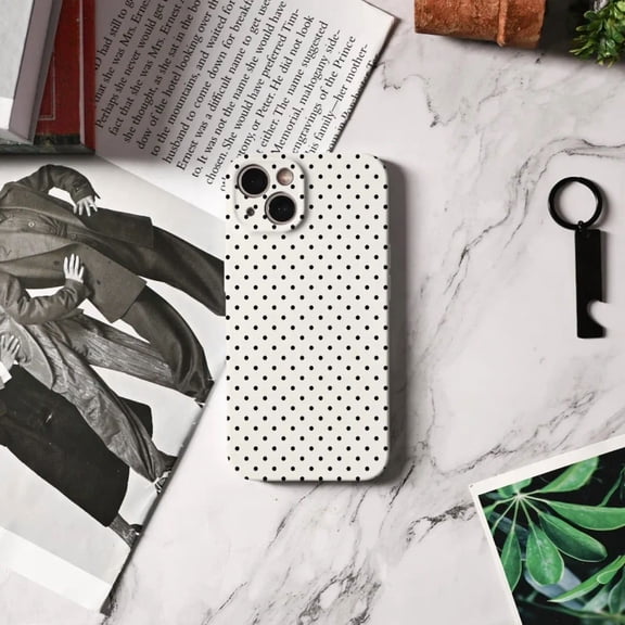 Polka Dots with Customizable Names Phone Case For iPhone 17 16 15 14 13 12 11 PROMAX