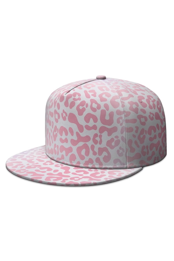 Polka Leopard Style Snapback Hat - Unisex High Top Baseball Cap for Outdoor Activities