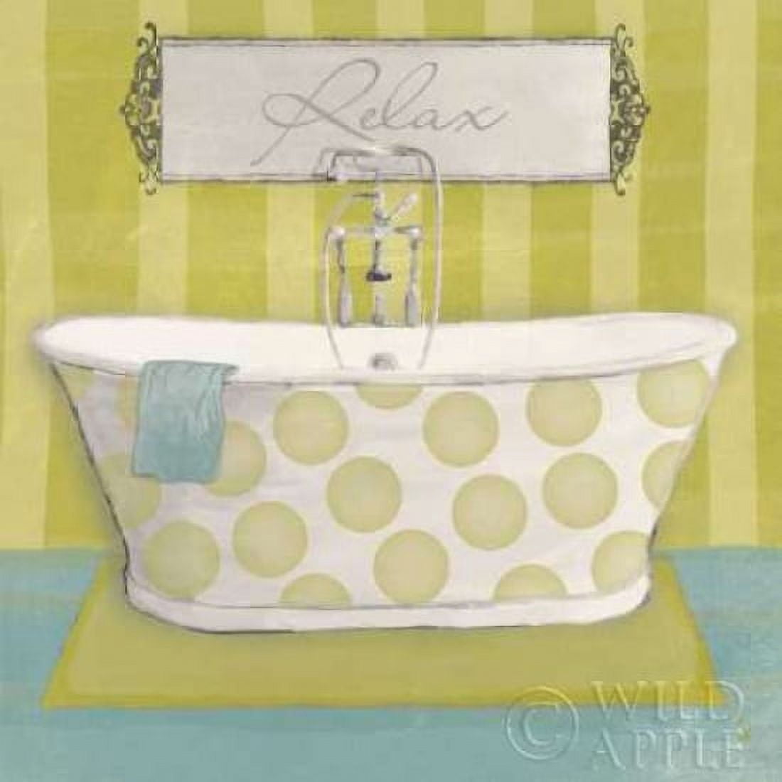 Polka Tub I Canvas Art - Sarah Adams (24 x 24)