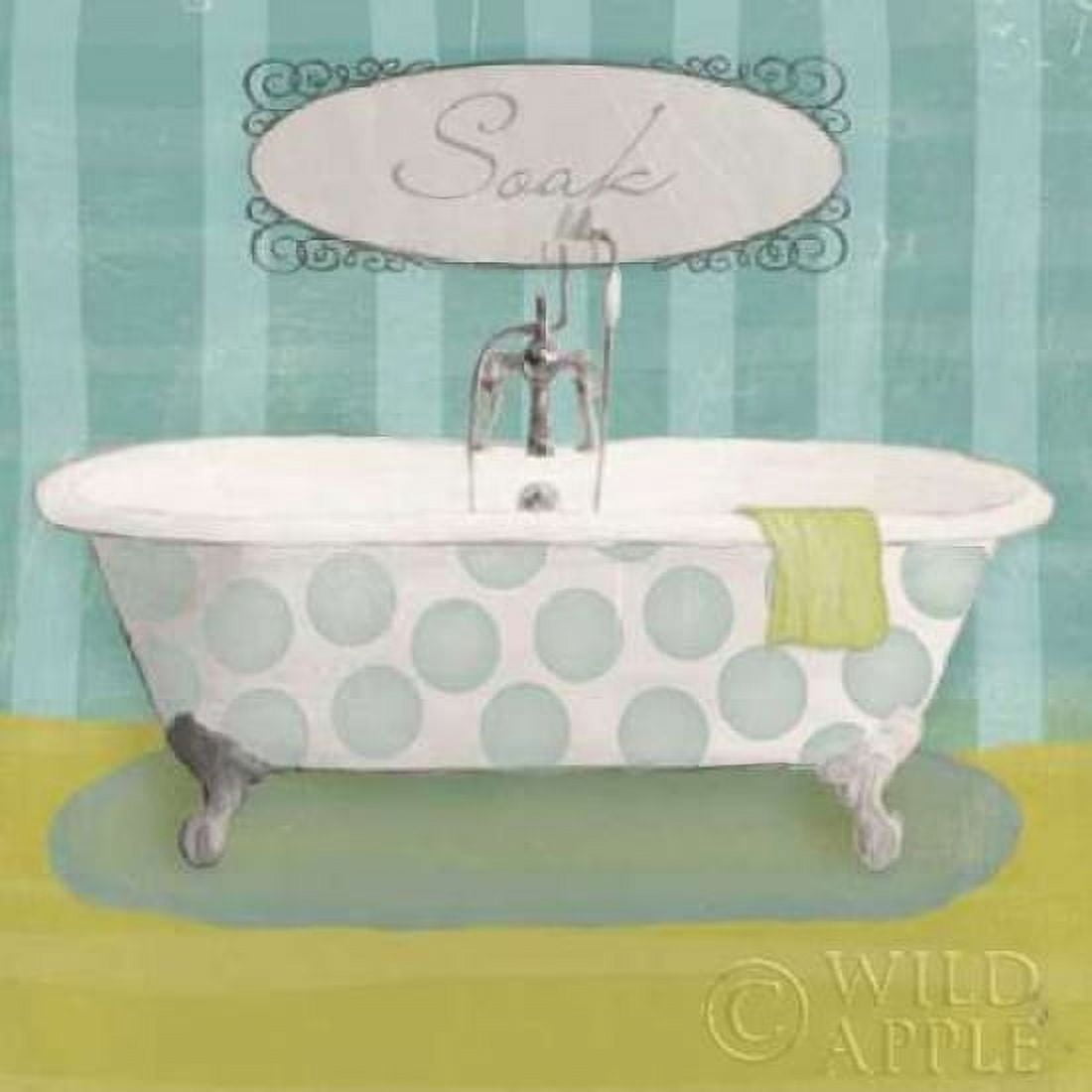 Polka Tub II Canvas Art - Sarah Adams (24 x 24)