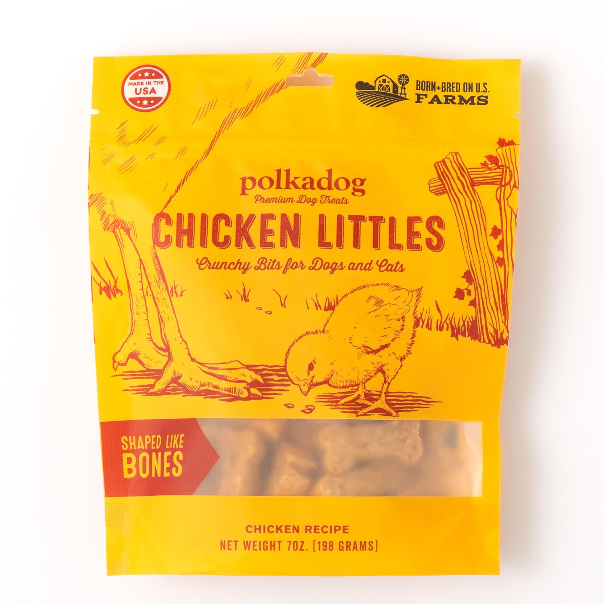 Polkadog Chicken Littles Bone Shaped Dog Treats, Cat Snacks - All ...