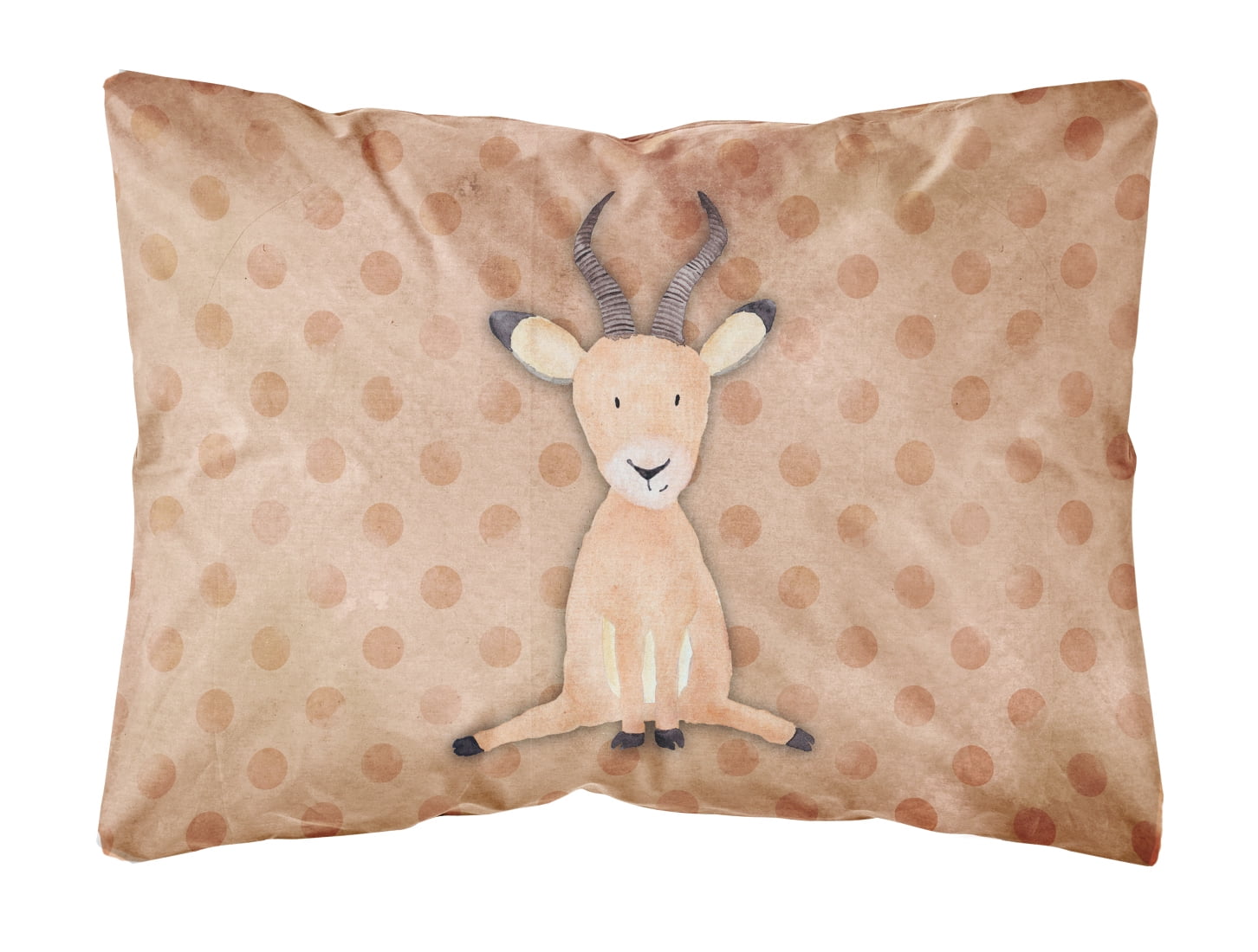 Polkadot Antelope Watercolor Canvas Fabric Decorative Pillow