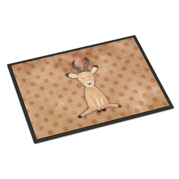 Polkadot Antelope Watercolor Doormat 24x36