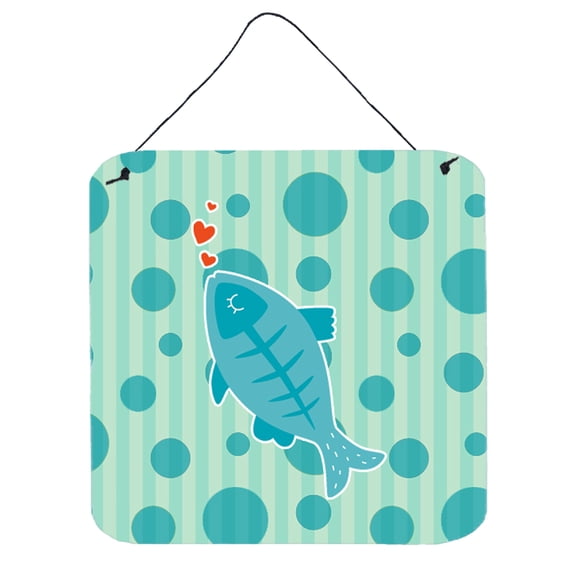 Polkadot Fish Wall or Door Hanging Prints