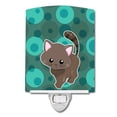 thumbnail image 1 of Polkadot Kitten Cat Ceramic Night Light, 1 of 2