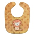 thumbnail image 1 of Polkadot Lion Watercolor Baby Bib, 1 of 1