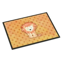 Polkadot Lion Watercolor Doormat 24x36