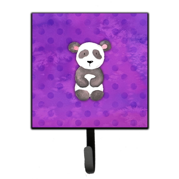 Polkadot Panda Bear Watercolor Leash or Key Holder