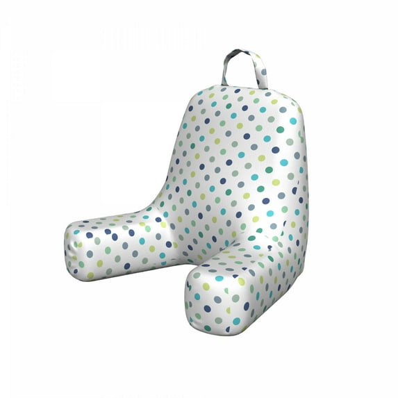 Polkadot Reading Pillow Cover, Polka Dots Retro Classy Vintage Style Pattern Design Layout, Unstuffed Printed Bed Rest Case from Soft Fabric, Small, Apple Green Jade Green, by Ambesonne