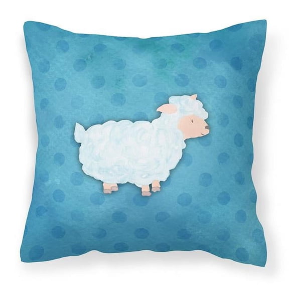 Polkadot Sheep Lamb Watercolor Fabric Decorative Pillow