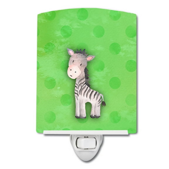 Polkadot Zebra Watercolor Ceramic Night Light