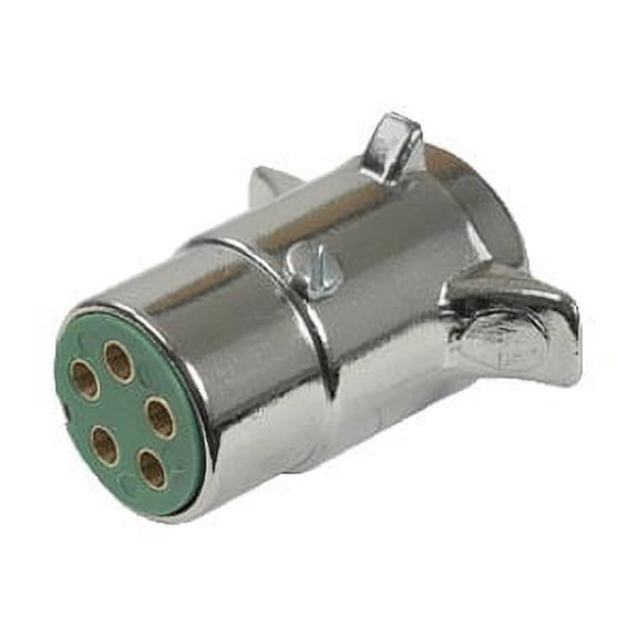 Pollak 11-501 Chrome 5-Round Plug Trailer Connector