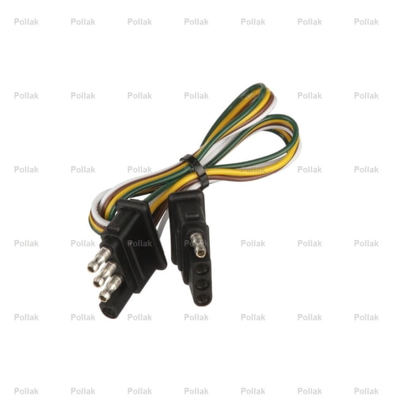 Pollak 12-412E Trailer End 4 Flat Trailer Wiring Connector