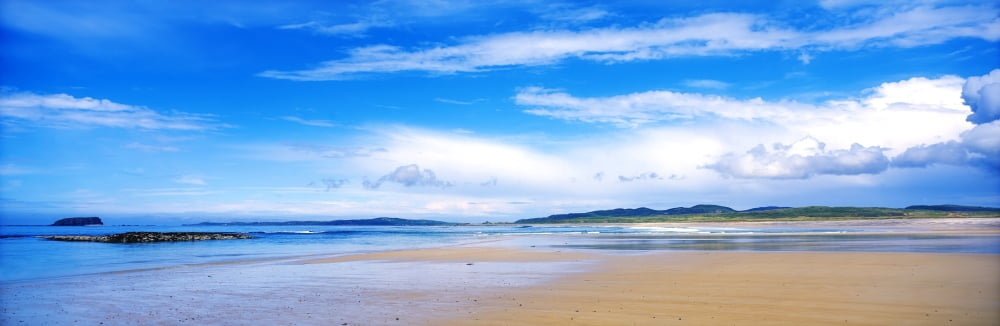 Pollan Strand Inishowen County Donegal Ireland Beach And Seascape Canvas Art - The Irish Image Collection Design Pics (39 x 12)