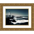 thumbnail image 1 of Pollard, David W. 14x11 Gold Ornate Wood Framed with Double Matting Museum Art Print Titled - Lighthouse, Peggys Cove, 1 of 4