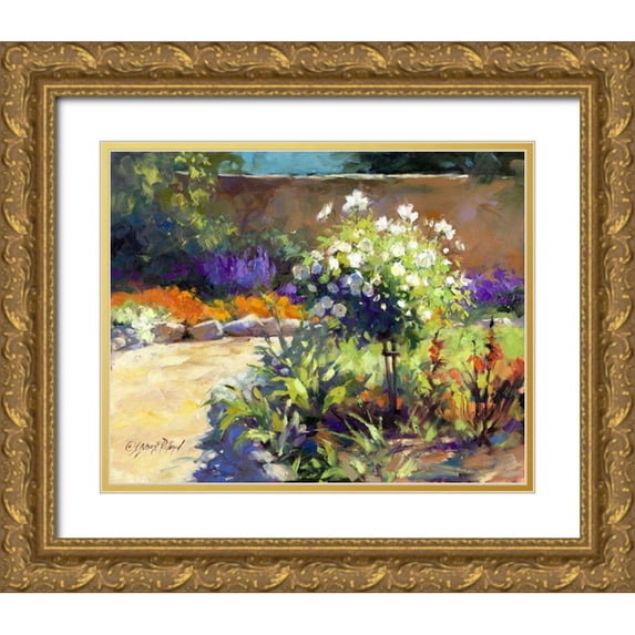 Pollard, Julie G. 14x12 Gold Ornate Wood Framed with Double Matting Museum Art Print Titled - Rosa Carmela