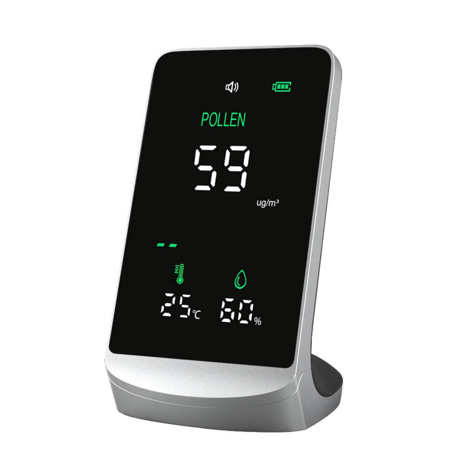 Pollen and Particulate Detectors with Temperature and Humidity Monitoring for Travel and Home Air Quality Management