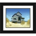 thumbnail image 1 of Pollera, Daniel 18x15 Black Ornate Wood Framed with Double Matting Museum Art Print Titled - Oceanfront Bungalow, 1 of 4