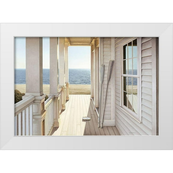 Pollera, Daniel 24x18 White Modern Wood Framed Museum Art Print Titled - Serenity