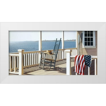 Pollera, Daniel 32x18 White Modern Wood Framed Museum Art Print Titled - Independence