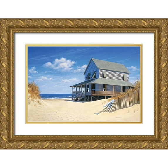 Pollera, Daniel 32x23 Gold Ornate Wood Framed with Double Matting Museum Art Print Titled - Westerly Breeze
