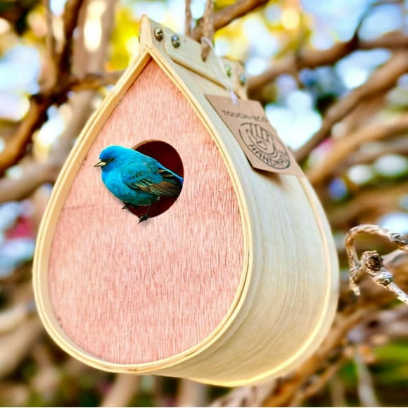 Pollinating Palace - Eco-friendly Handmade Natural Wood Hanging Habitat-Bird House