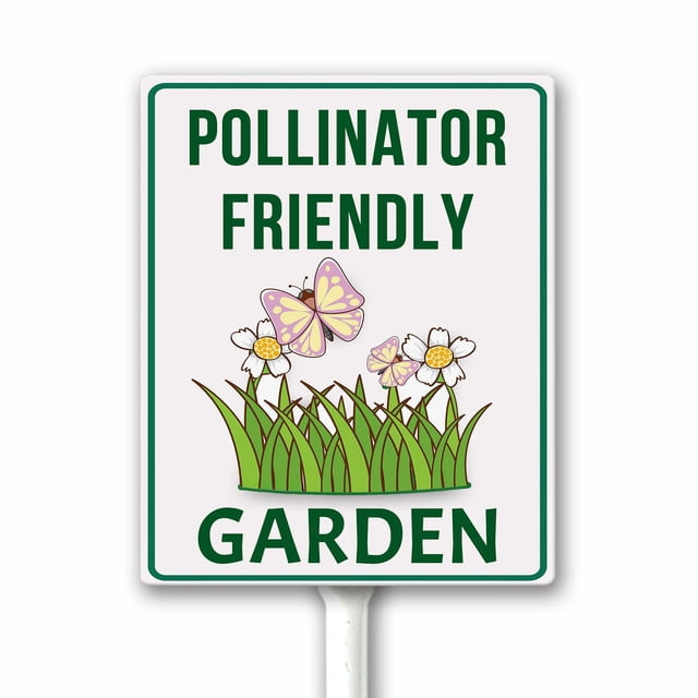 Pollinator Garden Sign, Pollinator Habitat sign, Butterfly Sign, 8x12 ...