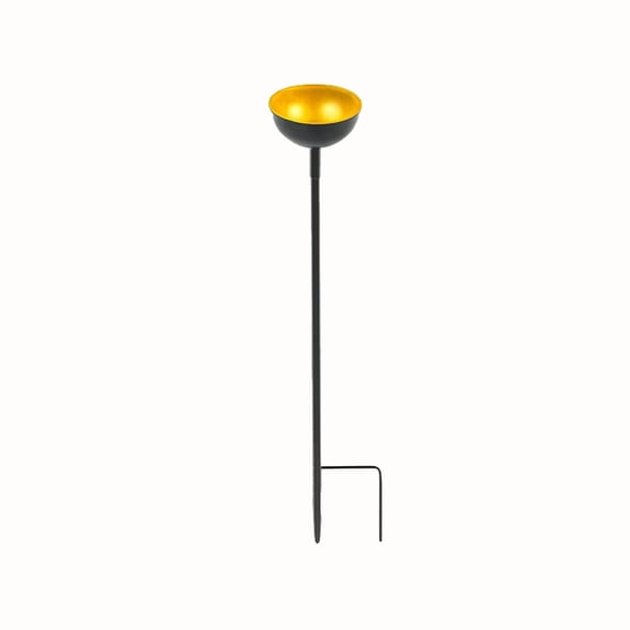 Pollinator Water Station, Garden Water Feeder, Iron Rust-Proof Ground Stake, Decorative Outdoor Bird Bath & Bee Feeder for Yard