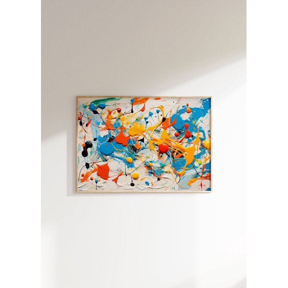 Pollock Poster, Colorful Wall Art As Pollock Poster Pollock Art , Poster Print Only