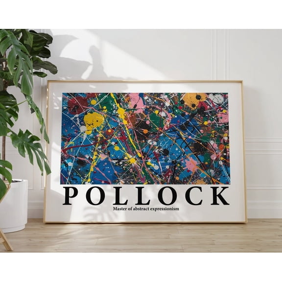 Pollock Poster - Colorful Wall Art As Pollock Print, Pollock Abstract Art, Maximalist Wall Art, Jackson Pollock, Trendy Wall Art, Famous Art Wall Art, Modern Wall Decor, 16x24 UNFRAMED
