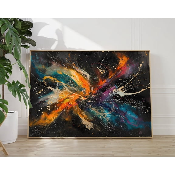 Pollock Poster - Colorful Wall Art As Pollock Print, Pollock Abstract Art, Maximalist Wall Art, Jackson Pollock, Trendy Wall Art, Famous Art Wall Art, Modern Wall Decor, 12x18 UNFRAMED