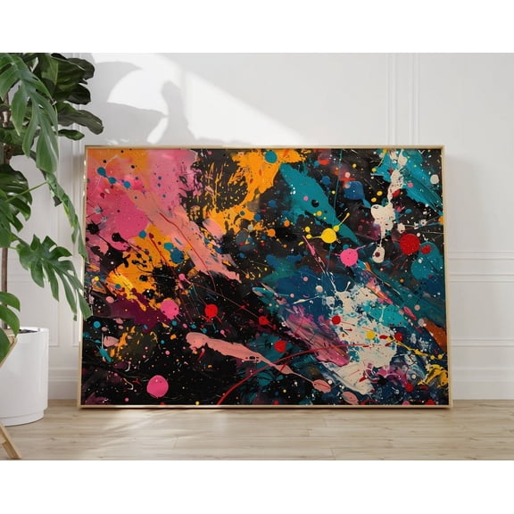 Pollock Poster - Colorful Wall Art As Pollock Print, Pollock Abstract Art, Maximalist Wall Art, Jackson Pollock, Trendy Wall Art, Famous Art Wall Art, Modern Wall Decor, 24x36 UNFRAMED