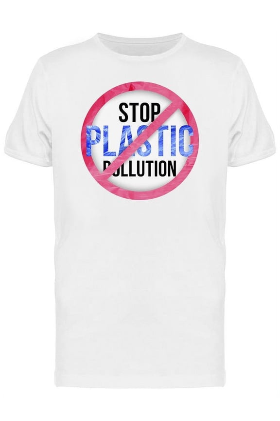 Pollution Problem Sign T-Shirt Men -Image by Shutterstock, Male Medium