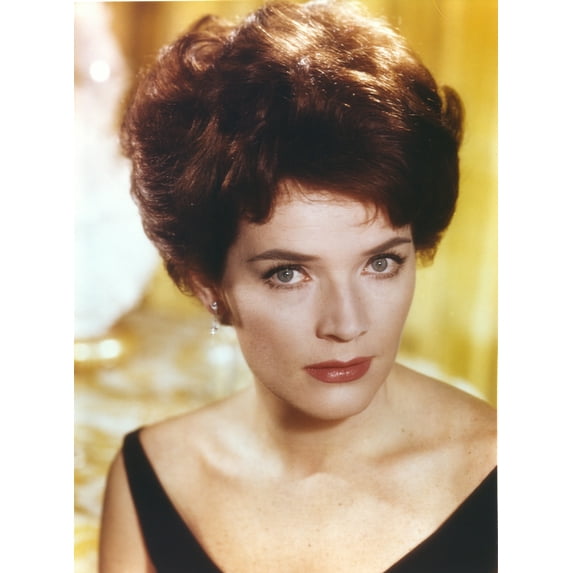 Polly Bergen Close Up Portrait in Violet Dress Photo Print (8 x 10)