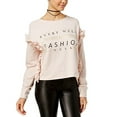 thumbnail image 1 of Polly & Esther Juniors' Ruffled Sweatshirt (Pink, L), 1 of 1