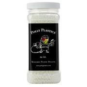 Polly Plastics Moldable Plastic Pellets for Cosplayers and Hobbyists in EZ Grip Jar with Idea Booklet 16 oz