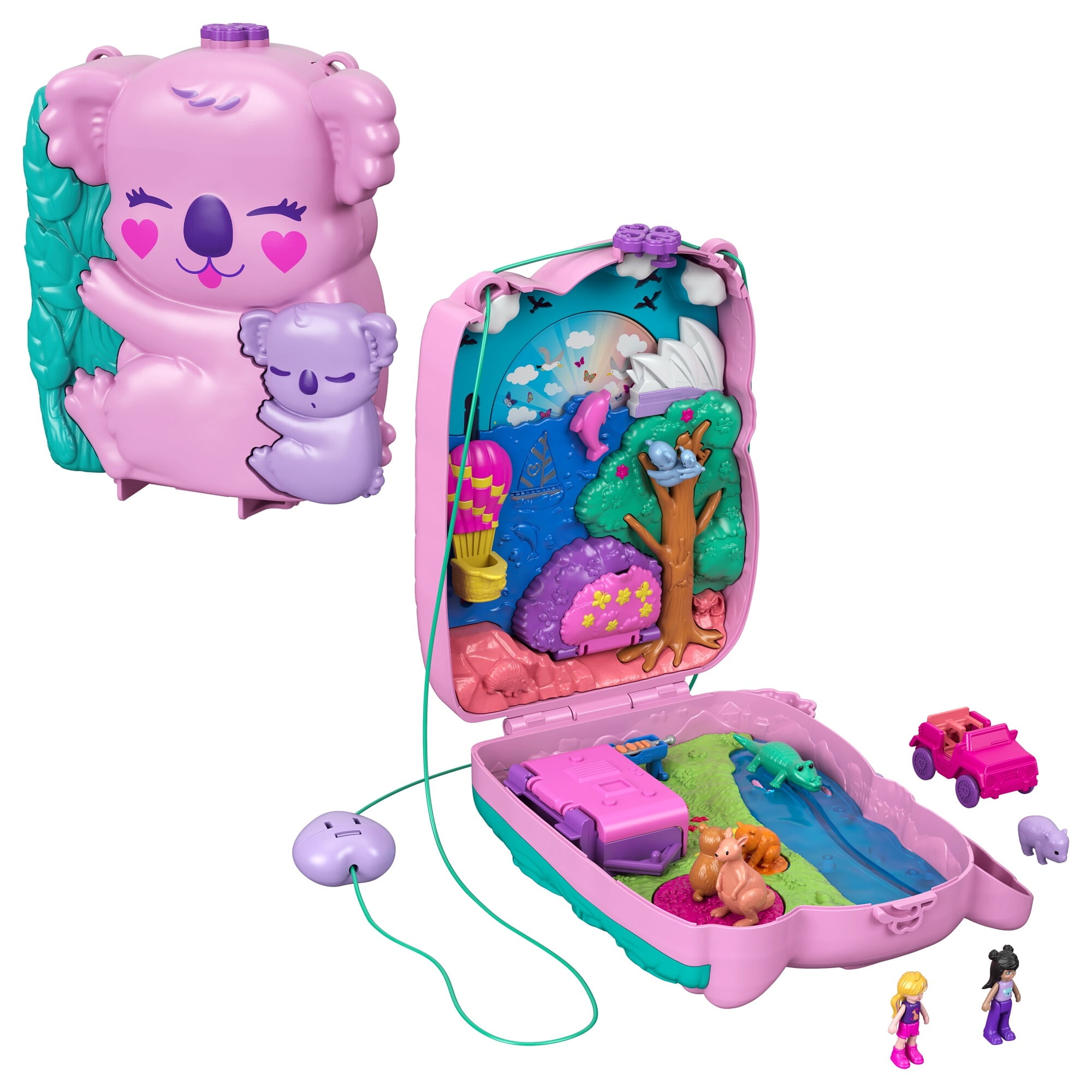 Polly Pocket Koala Purse Travel Toy with 2 Micro Toy and 5 Animals - Walmart.com