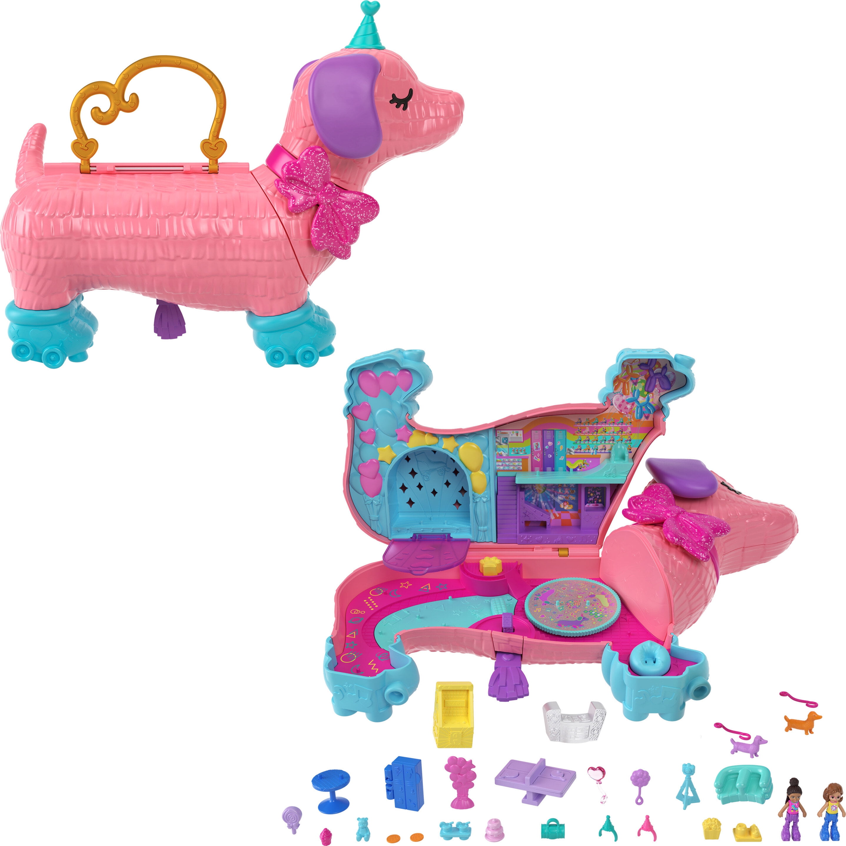 Polly Pocket Compact Playset, Pinata Party with 2 India