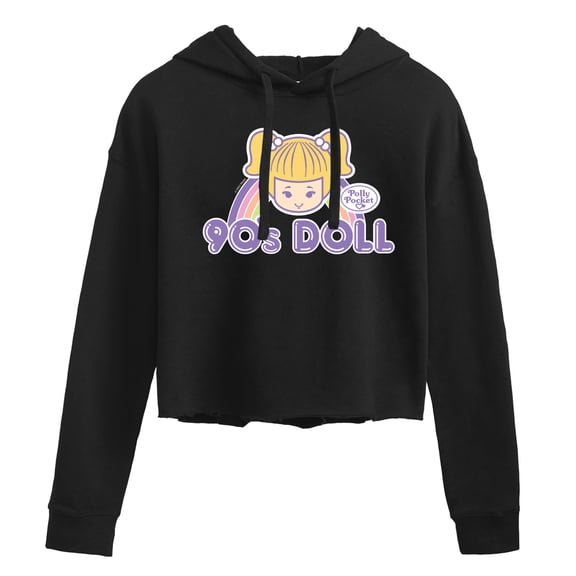 Polly Pocket - 90S Doll - Junior's Cropped Hoodie
