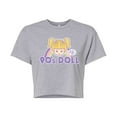 thumbnail image 1 of Polly Pocket - 90S Doll - Juniors Cropped Cotton Blend T-Shirt, 1 of 4