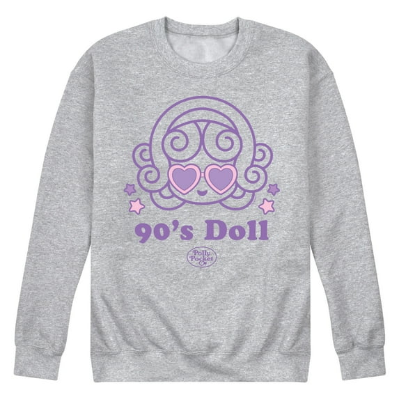 Polly Pocket - 90S Doll Polly Pocket - Men's Crew Fleece Sweatshirt