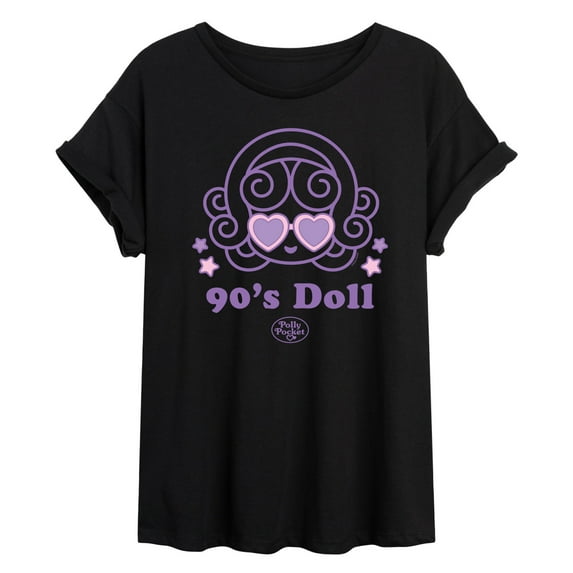 Polly Pocket - 90S Doll Polly Pocket - Women's Oversized Graphic T-Shirt