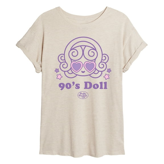 Polly Pocket - 90S Doll Polly Pocket - Women's Oversized Graphic T-Shirt