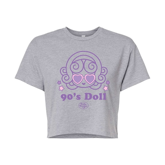 Polly Pocket - 90S Doll Sunglasses - Junior's - Women's Cropped T-shirt