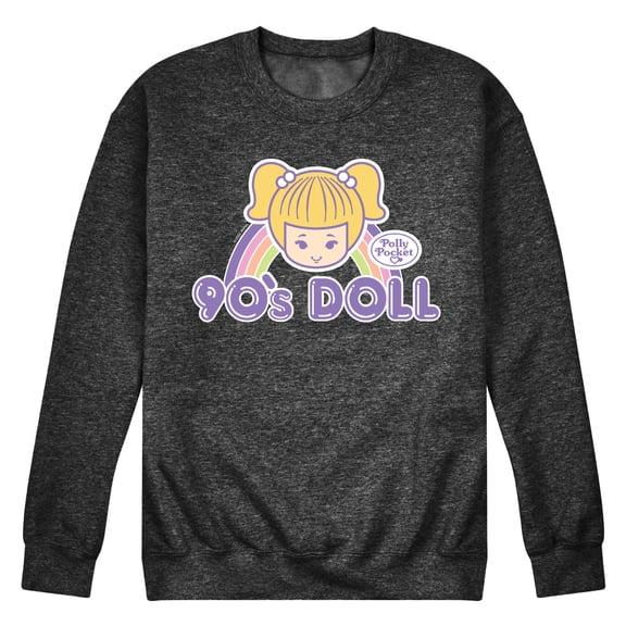 Polly Pocket - 90s Doll - Men's Crew Neck Fleece Pullover
