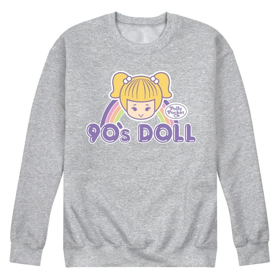 Polly Pocket - 90s Doll - Men's Crew Neck Fleece Pullover