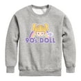 thumbnail image 1 of Polly Pocket - 90s Doll - Toddler And Youth Crewneck Fleece Sweatshirt, 1 of 4